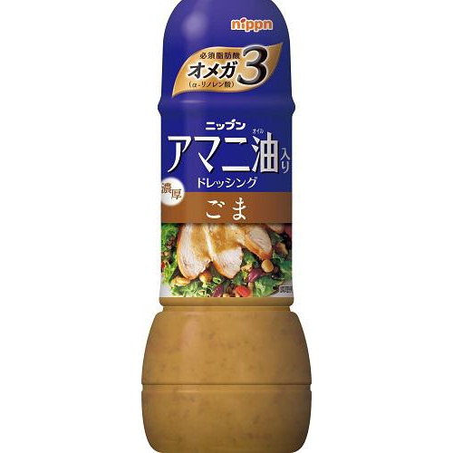 ニップン アマニ油入りドレ ごま３００ｍｌ □お取り寄せ品 【購入入数２４個】