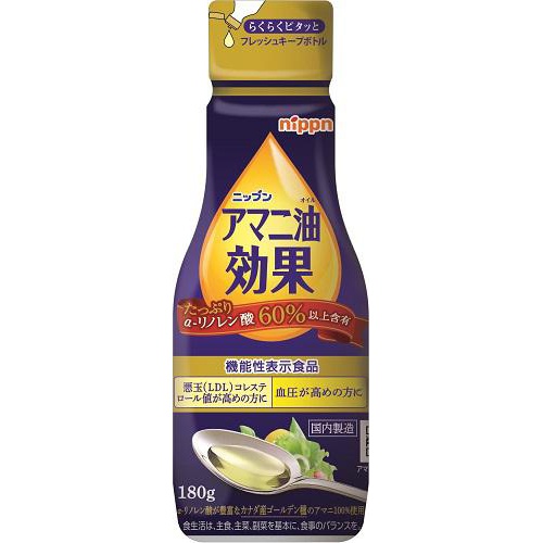 ニップン アマニ油効果 １８０ｇ □お取り寄せ品 【購入入数１２個】