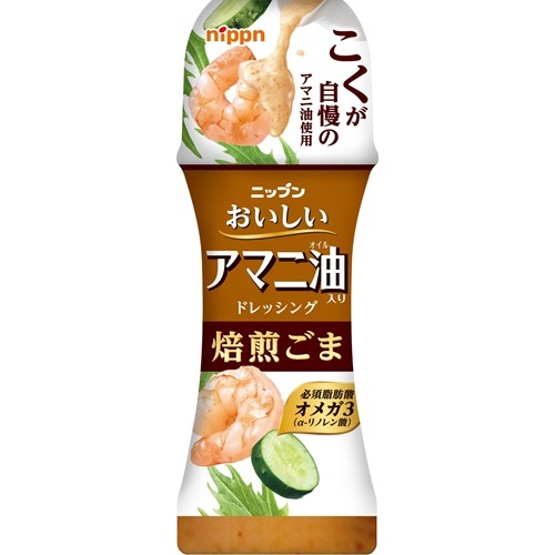 ニップン アマニ油入りドレ焙煎ごま １５０ｍｌ 【新商品 8/22 発売】 □お取り寄せ品 【購入入数２４個】