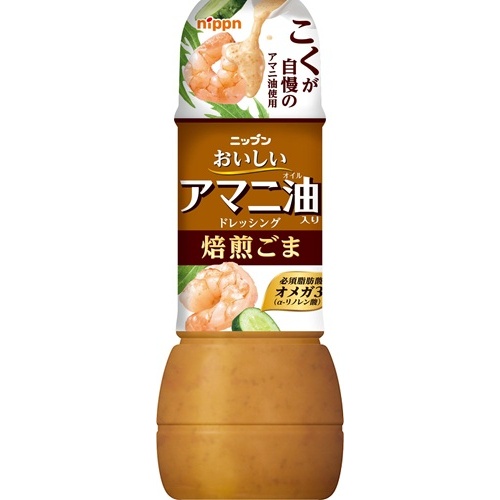 ニップン アマニ油入りドレ焙煎ごま ３００ｍｌ 【新商品 8/22 発売】 □お取り寄せ品 【購入入数２４個】