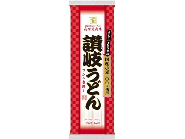 ニップン 高原通商店讃岐うどん国産小麦３６０ｇ  【購入入数２５個】