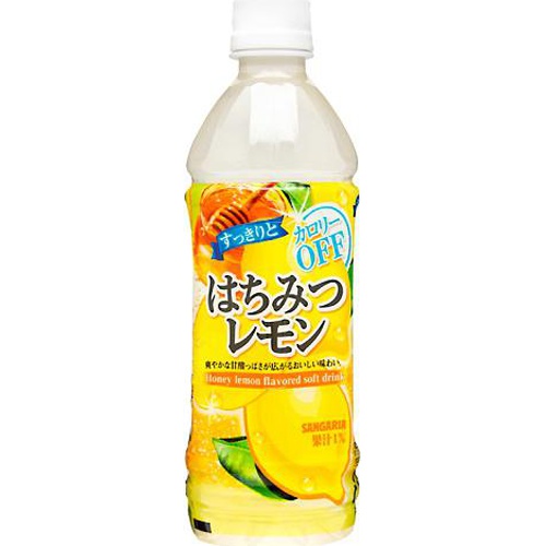 サンガリア すっきりとはちみつレモンＰ５００ｍｌ △ 【購入入数２４個】