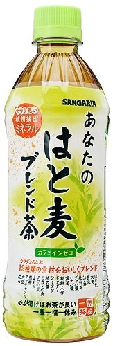 サンガリア あなたのはと麦ブレンド茶 Ｐ５００ｍｌ □お取り寄せ品 【購入入数２４個】