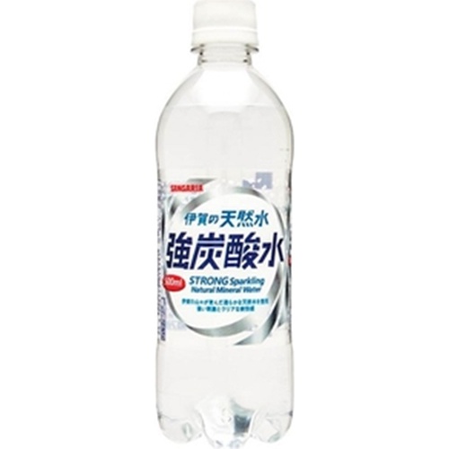 サンガリア 伊賀の天然水強炭酸水Ｐ５００ｍｌ △ 【購入入数２４個】