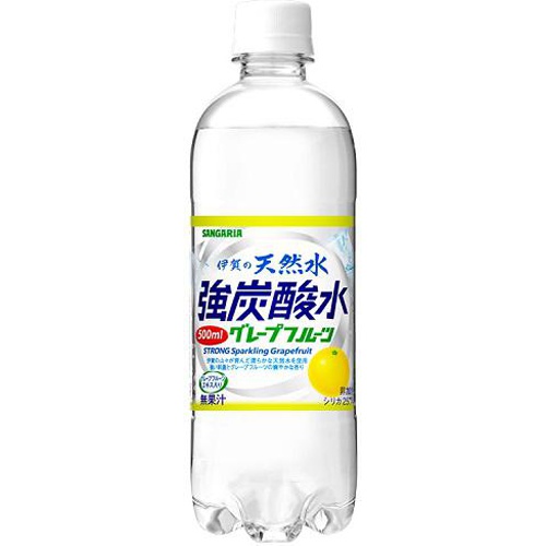 サンガリア 伊賀の強炭酸水ＧＦＰ５００ｍｌ □お取り寄せ品 【購入入数２４個】
