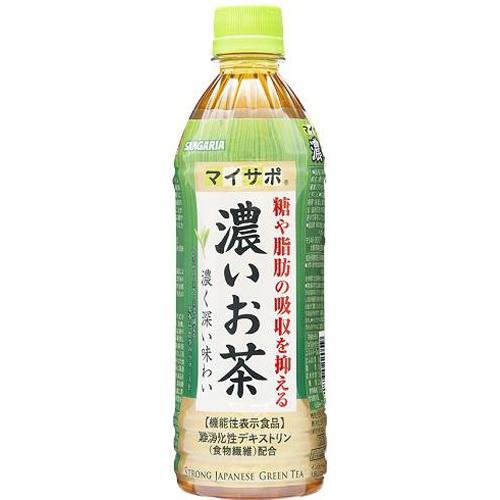 サンガリア マイサポ濃いお茶 Ｐ５００ｍｌ □お取り寄せ品 【購入入数２４個】