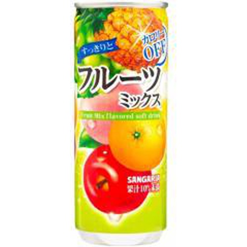 サンガリア すっきりとフルーツミックス 缶２４０ｇ  【購入入数３０個】