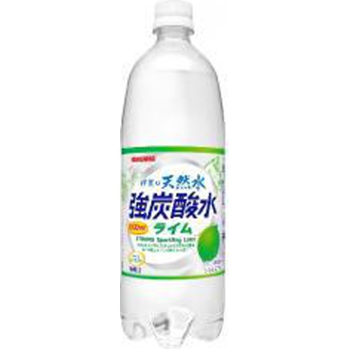 サンガリア 伊賀の天然水 強炭酸水ライム１Ｌ □お取り寄せ品 【購入入数１２個】