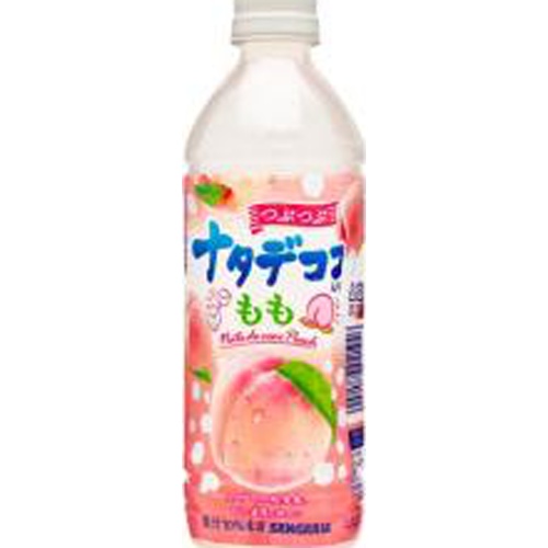 サンガリア つぶつぶナタデココ入り ももＰ５００ □お取り寄せ品 【購入入数２４個】