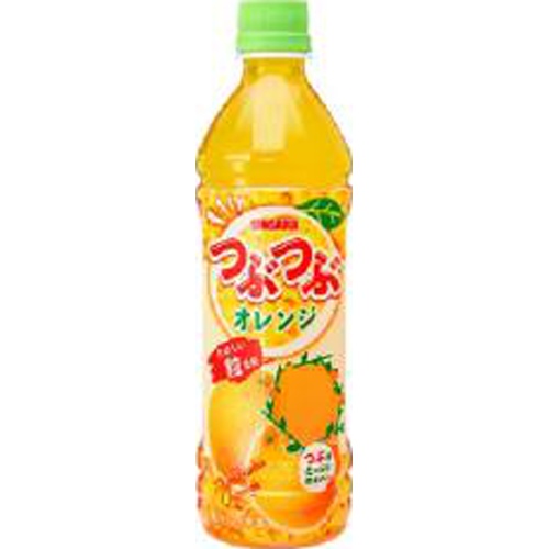 サンガリア つぶつぶオレンジ Ｐ５００ｍｌ 【新商品 4/1 発売】 △ 【購入入数２４個】