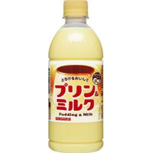 サンガリア プリン＆ミルク Ｐ５００ｍｌ □お取り寄せ品 【購入入数２４個】