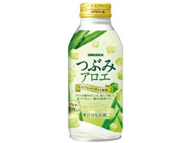 サンガリア つぶみアロエ Ｂ缶３８０ｇ 【新商品 10/6 発売】 □お取り寄せ品 【購入入数２４個】