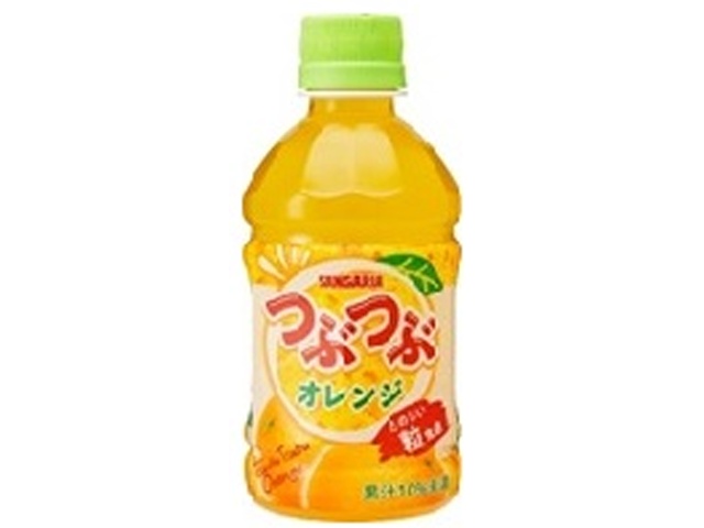 サンガリア つぶつぶオレンジ Ｐ２８０ｍｌ 【新商品 9/22 発売】 □お取り寄せ品 【購入入数２４個】
