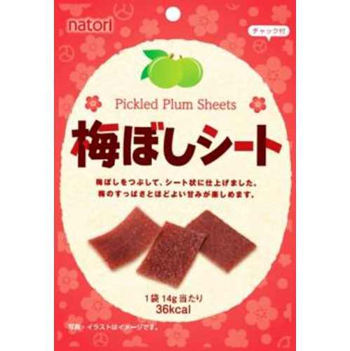 なとり 梅ぼしシート １４ｇ 【新商品 3/11 発売】 □お取り寄せ品 【購入入数６０個】