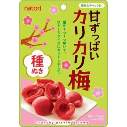 なとり 甘ずっぱいカリカリ梅種ぬき ２２ｇ 【新商品 4/28 発売】 □お取り寄せ品 【購入入数８０個】（入荷までお時間がかかります）