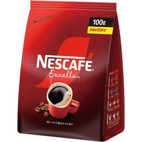 ネスカフェ エクセラ つめかえ用袋１００ｇ 【今月の特売 嗜好飲料】 □お取り寄せ品 【購入入数１２個】