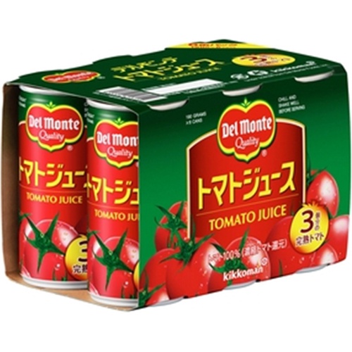 デルモンテ トマトジュース １９０ｇ  【購入入数６個】