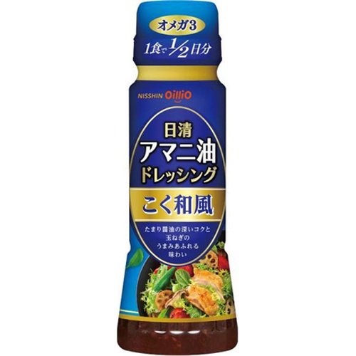 日清 アマニ油ドレッシング こく和風１６０ｍｌ 【今月の特売 調味料】 □お取り寄せ品 【購入入数２４個】