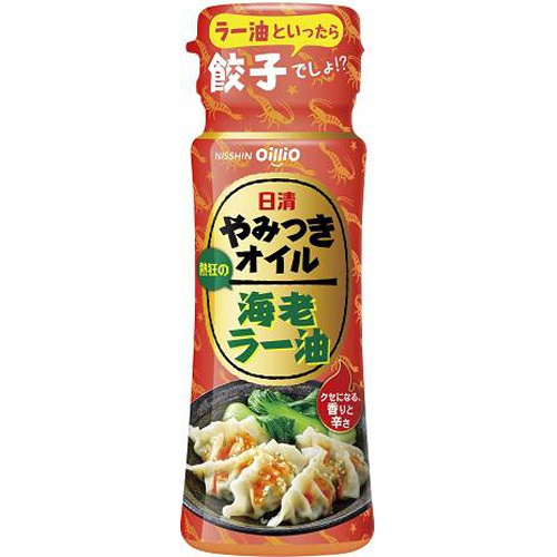 日清 やみつきオイル海老ラー油９０ｇ △ 【購入入数１５個】