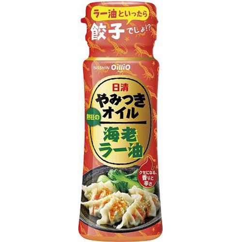 日清 やみつきオイル海老ラー油９０ｇ □お取り寄せ品 【購入入数１５個】