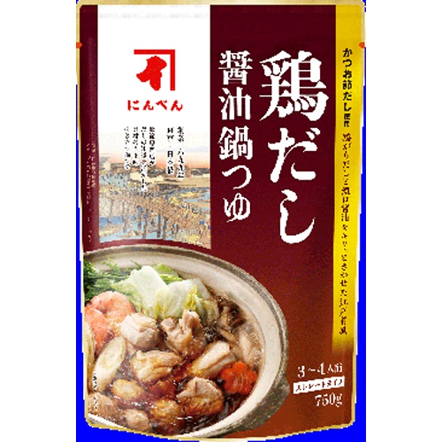 にんべん 鶏だし油鍋つゆ ７５０ｇ □お取り寄せ品 【購入入数１２個】