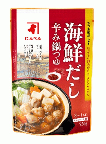 にんべん 海鮮だし辛み鍋つゆ ７５０ｇ 【新商品 9/1 発売】 【今月の特売 調味料】 □お取り寄せ品 【購入入数１２個】