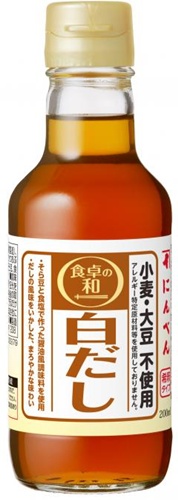 にんべん 食卓の和小麦・大豆不使用白だし２００ｍｌ 【新商品 9/1 発売】 □お取り寄せ品 【購入入数２４個】