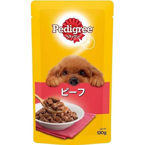 ペディグリー 成犬用ビーフ１３０ｇ □お取り寄せ品 【購入入数５０個】