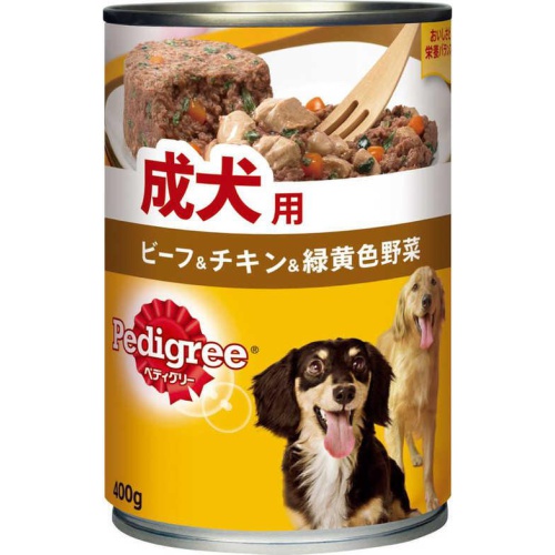 ペディグリー ＢＦ＆チキン＆野菜缶４００ｇ □お取り寄せ品 【購入入数２４個】