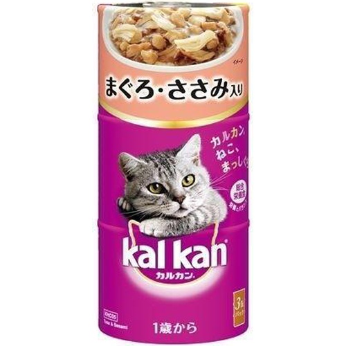 カルカン １歳からまぐろとささみ１６０ｇ×３ □お取り寄せ品 【購入入数１８個】
