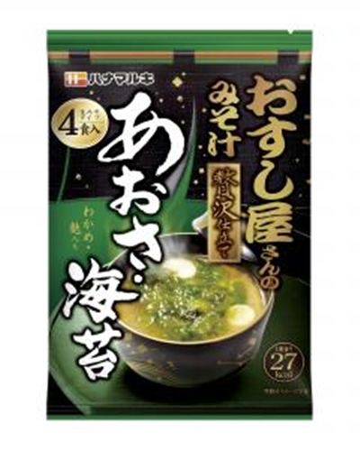 ハナマルキ おすし屋さんのみそ汁あおさ海苔４食 □お取り寄せ品 【購入入数６０個】