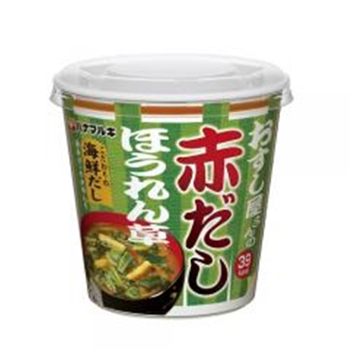 ハナマルキ カップおすし屋さん赤だしほうれん草 【今月の特売 調味料】 □お取り寄せ品 【購入入数４８個】