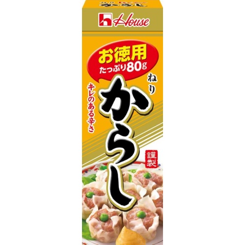 ハウス食品 ねりからしお徳用 ８０ｇ８０ｇ 【新商品 7/14 発売】 □お取り寄せ品 【購入入数６０個】