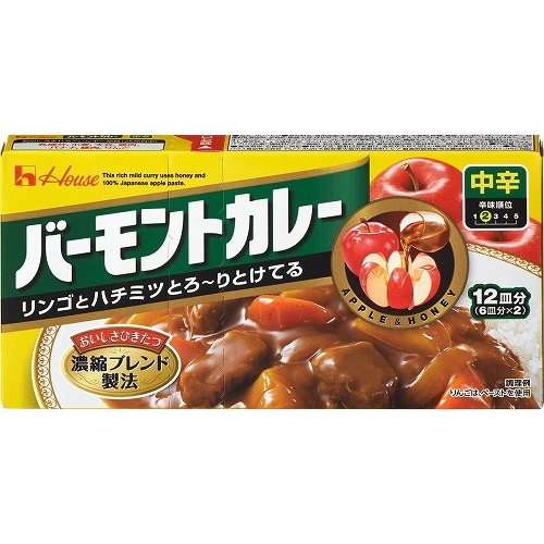 ハウス食品 バーモントカレー中辛 ２３０ｇ  【購入入数１０個】