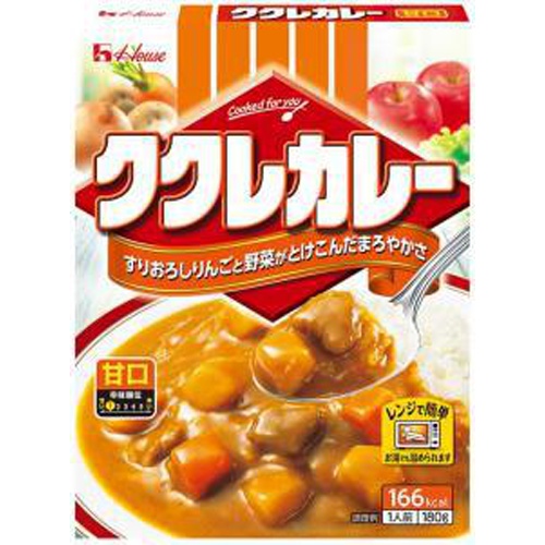 ハウス食品 ククレカレー 甘口１８０ｇ 【今月の特売 インスタント】 □お取り寄せ品 【購入入数６０個】