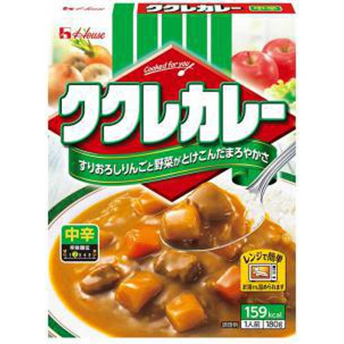 ハウス食品 ククレカレー 中辛１８０ｇ △ 【購入入数１０個】