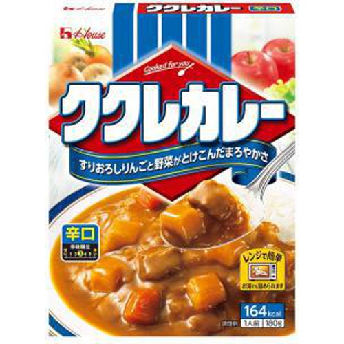 ハウス食品 ククレカレー 辛口１８０ｇ △ 【購入入数１０個】