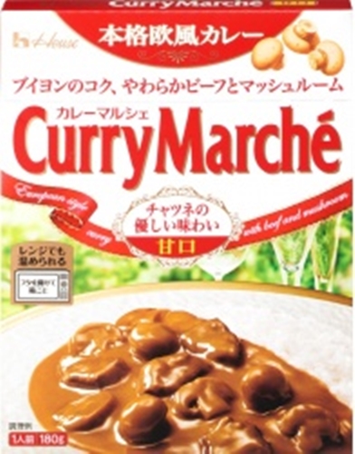 ハウス食品 カレーマルシェ甘口 １８０ｇ □お取り寄せ品 【購入入数６０個】