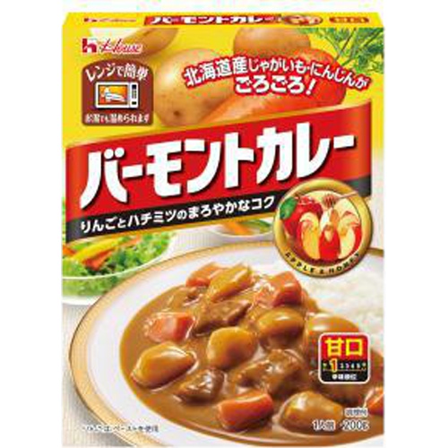 ハウス食品 レトルトバーモントカレー甘口２００ｇ □お取り寄せ品 【購入入数６０個】