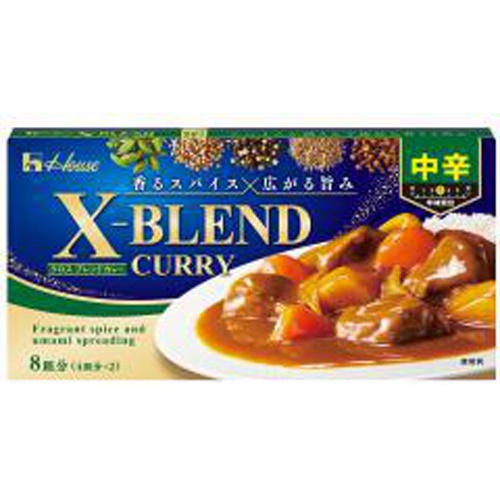 ハウス食品 クロスブレンドカレー 中辛１４０ｇ △ 【購入入数１０個】