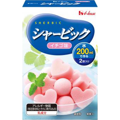 ハウス食品 シャービック イチゴ味８６ｇ □お取り寄せ品 【購入入数６０個】