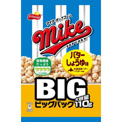 マイクポップコーン バターしょうゆ味ビック１１０ｇ □お取り寄せ品 【購入入数１２個】