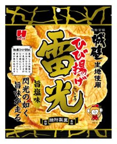 ひざつき 雷光 旨塩味１００ｇ 【新商品 10/1 発売】 □お取り寄せ品 【購入入数２０個】