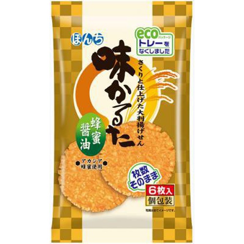 ぼんち 味かるた 蜂蜜醤油５枚入 【今月の特売 菓子】 □お取り寄せ品 【購入入数１２個】