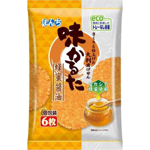 ぼんち ６枚味かるた蜂蜜醤油 【今月の特売 菓子】 【購入入数１２個】