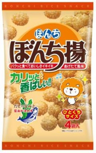 ぼんち ４パックぼんち揚 ８０ｇ 【新商品 9/1 発売】 □お取り寄せ品 【購入入数１２個】
