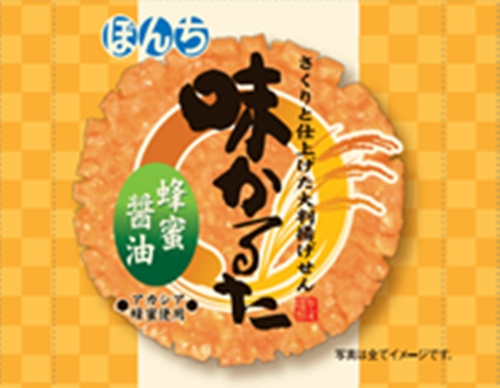 ぼんち １枚味かるた 蜂蜜醤油 □お取り寄せ品 【購入入数２０個】