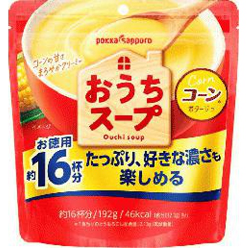ポッカサッポロフード おうちスープ コーン１９２ｇ袋 □お取り寄せ品 【購入入数１２個】