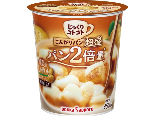 ポッカサッポロフード こんがりパン超盛燻製香じゃがいもカップ 【新商品 8/25 発売】 □お取り寄せ品 【購入入数２４個】