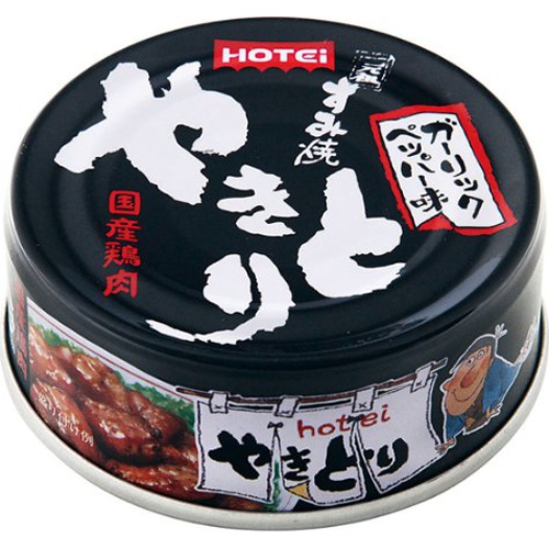 ホテイ やきとりガーリックペッパー味 ７５ｇ 【今月の特売 ビン・缶詰】 □お取り寄せ品 【購入入数４８個】